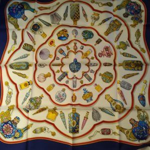 Hermes Scarf, 34" x 34" silk